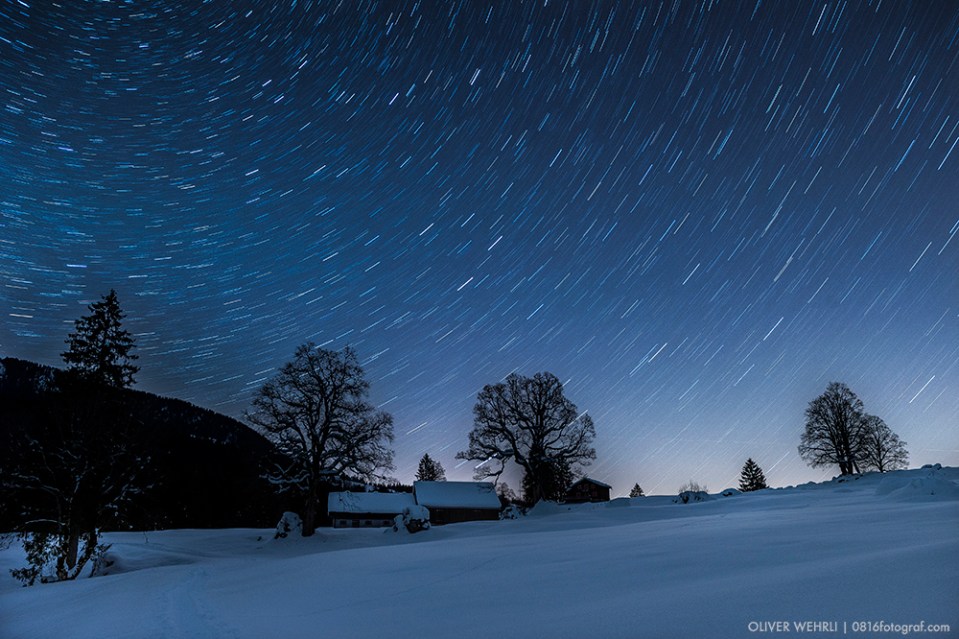 Sternenhimmel, Obersee, Glarus