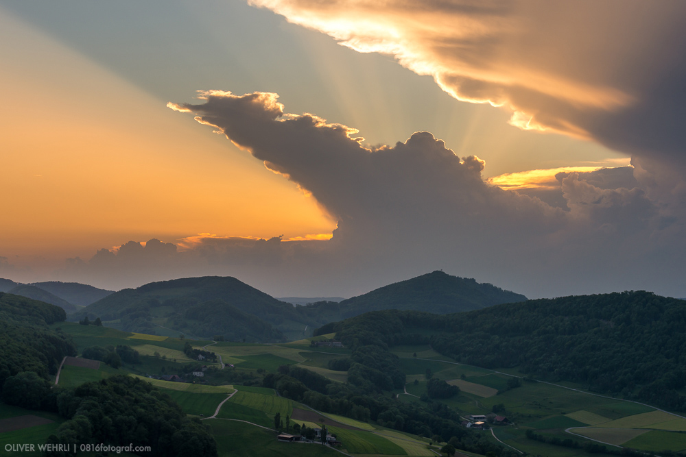 Gewitterfront, Aargau, Gisliflue, Jura