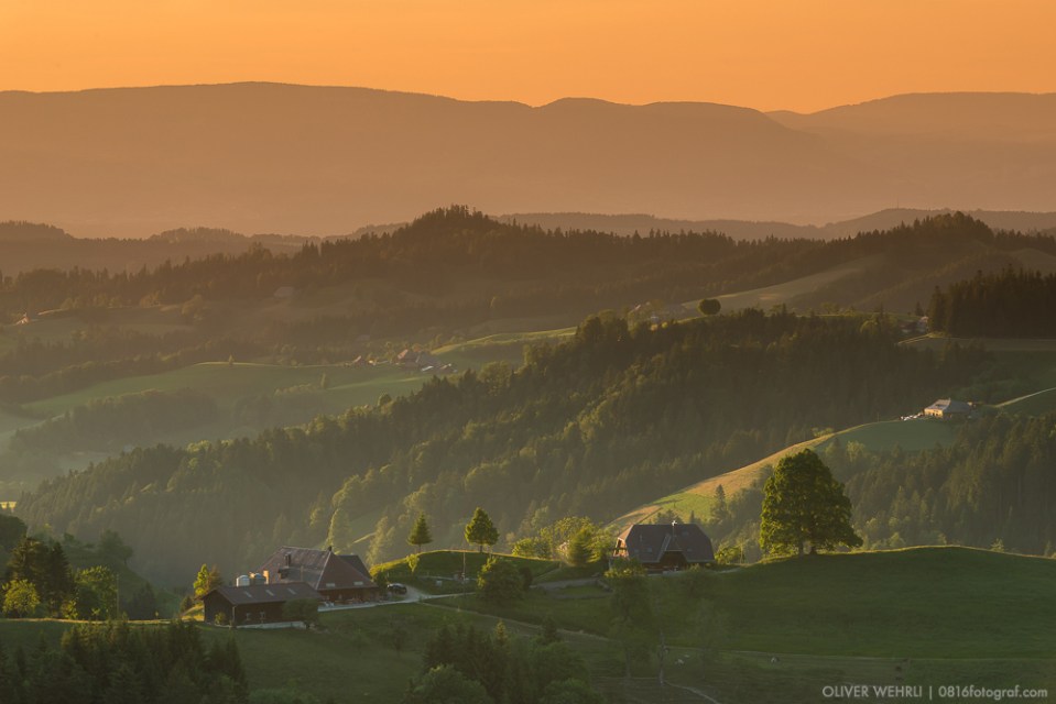 Lüderenalp, Luederenalp, Emmental, Bauernhof, Sonnenuntergang