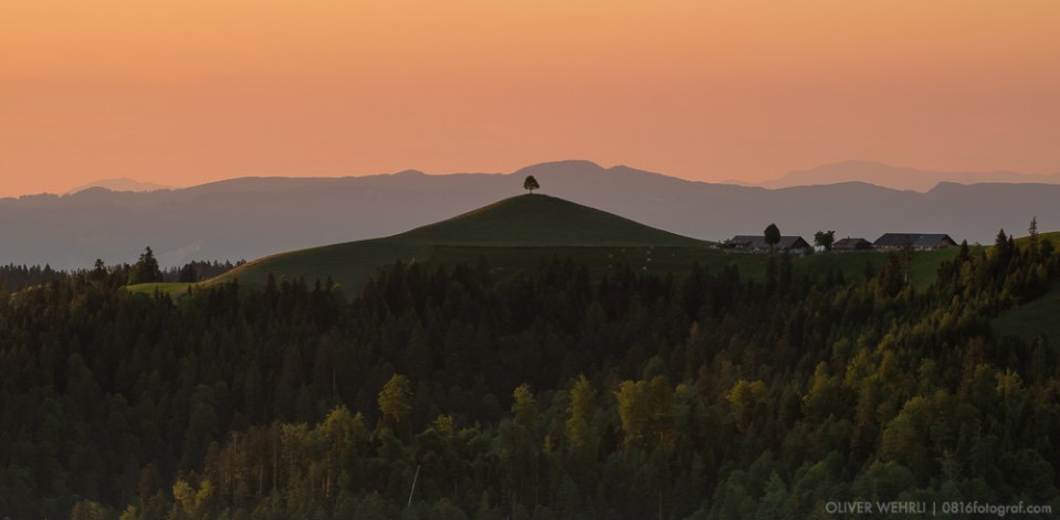 Emmental, Lüderenalp, Sonnenuntergang, Wasen i. E.