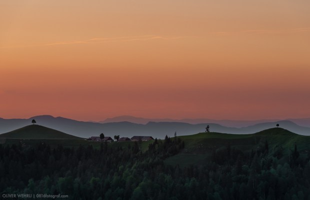Emmental, Hügellandschaft, Berner Mittelland, Wasen, i. E.,