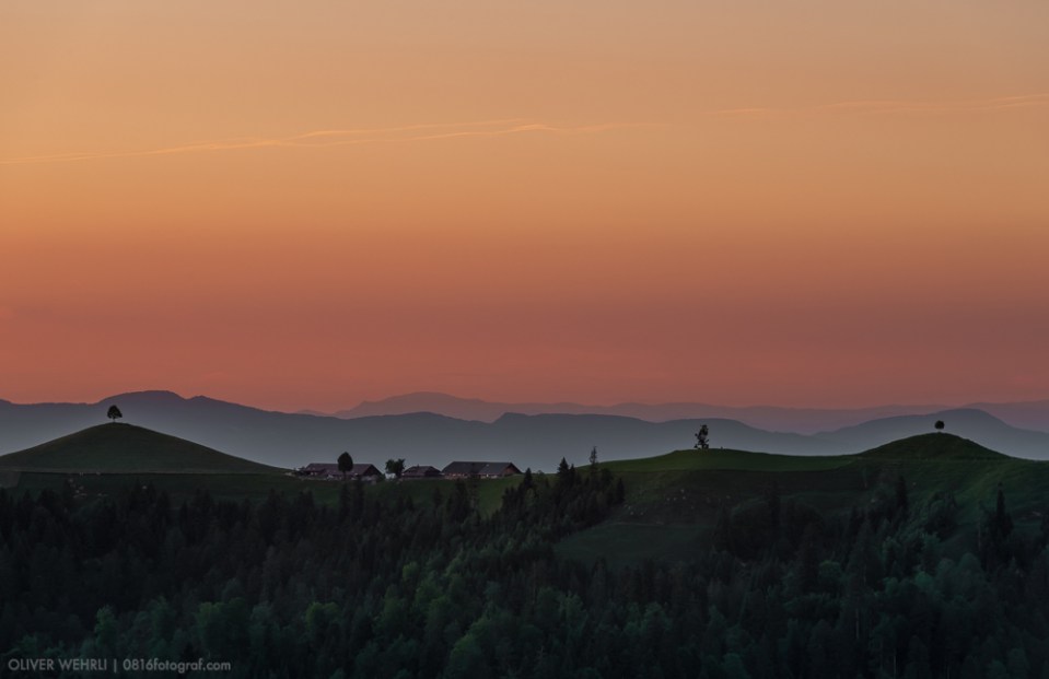Emmental, Hügellandschaft, Berner Mittelland, Wasen, i. E.,