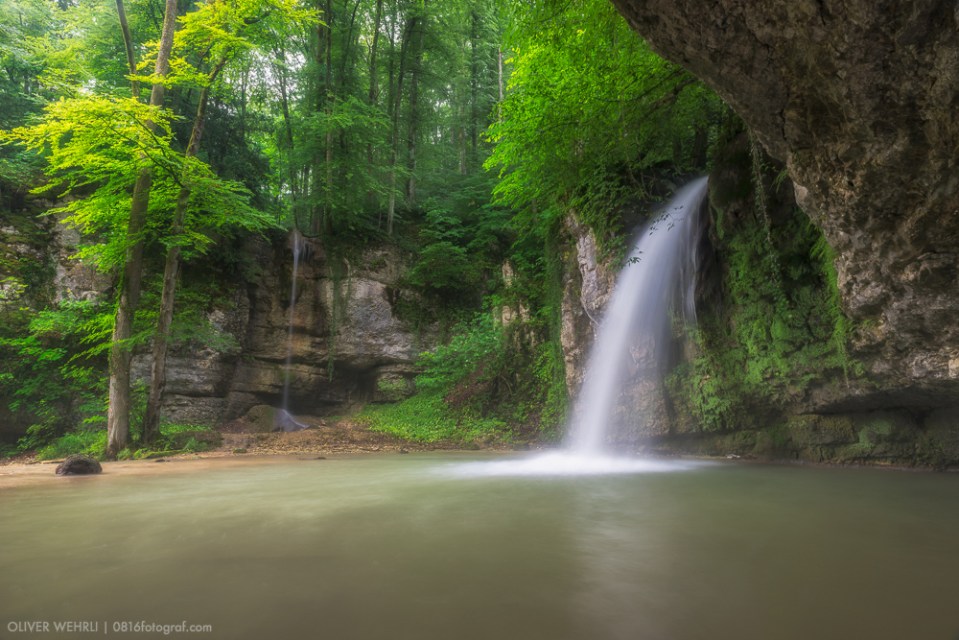 Giessen Wasserfall, Eital, Kilchberg, Baselland, Wasser, Bach