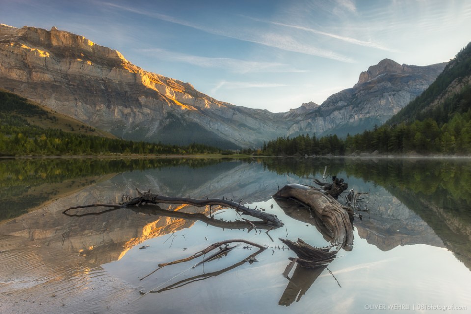 Bergsee, Herbst, Wallis, Unterwallis, Lac de Derborence, Derborence, Diablerets