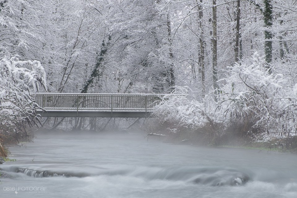 Aargau, Auerschutzpark, Aare, Winter, Wintereinbruch