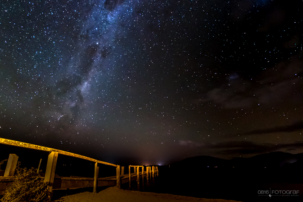 Milchstrasse, Milkyway, Sternenhimmel, Lake Taupo, Neuseeland, See, Nacht, Sterne