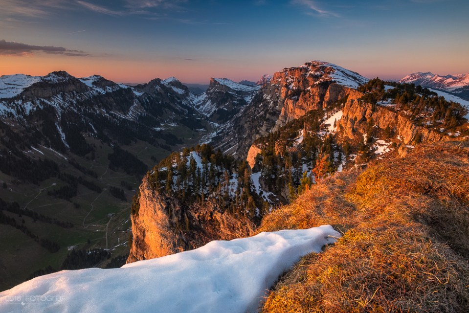 Niederhorn, Berner Oberland, Sonnenuntergang, Landschaft