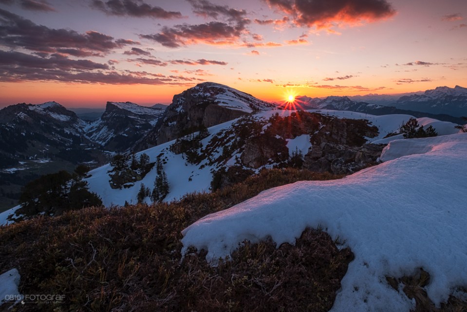 Niederhorn, Berner Oberland, Sonnenaufgang, Landschaft