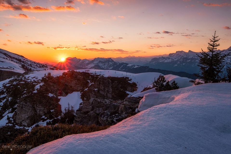 Niederhorn, Berner Oberland, Sonnenaufgang, Landschaft