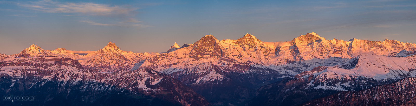 Niederhorn, Berner Oberland, Sonnenaufgang, Landschaft, Eiger, Mönch, Jungfrau, Schreckhorn, Wetterhorn, Finsteraarhorn