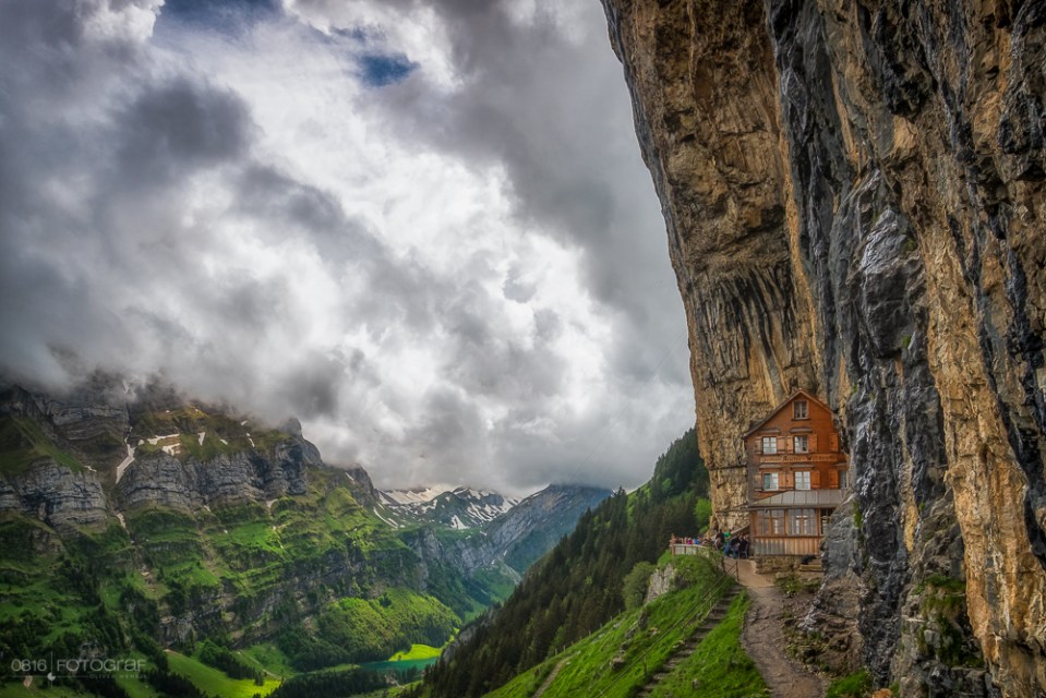 Äscher, Wildkirchli, Ebenalp, Alpstein, Seealpsee, Appenzellerland
