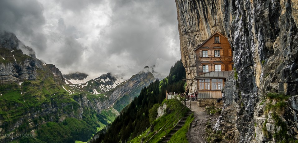 Äscher, Wildkirchli, Ebenalp, Alpstein, Seealpsee, Appenzellerland