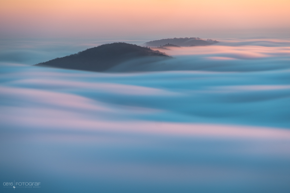 Nebel, Nebelmeer, Winter, Sonnenstrahlen, Morgen, Wasserflue, Aargau, Jura, Schweiz, Landschaftsfotografie, Oliver Wehrli, Fujifilm, Fuji X-Pro2, Nebelmeer