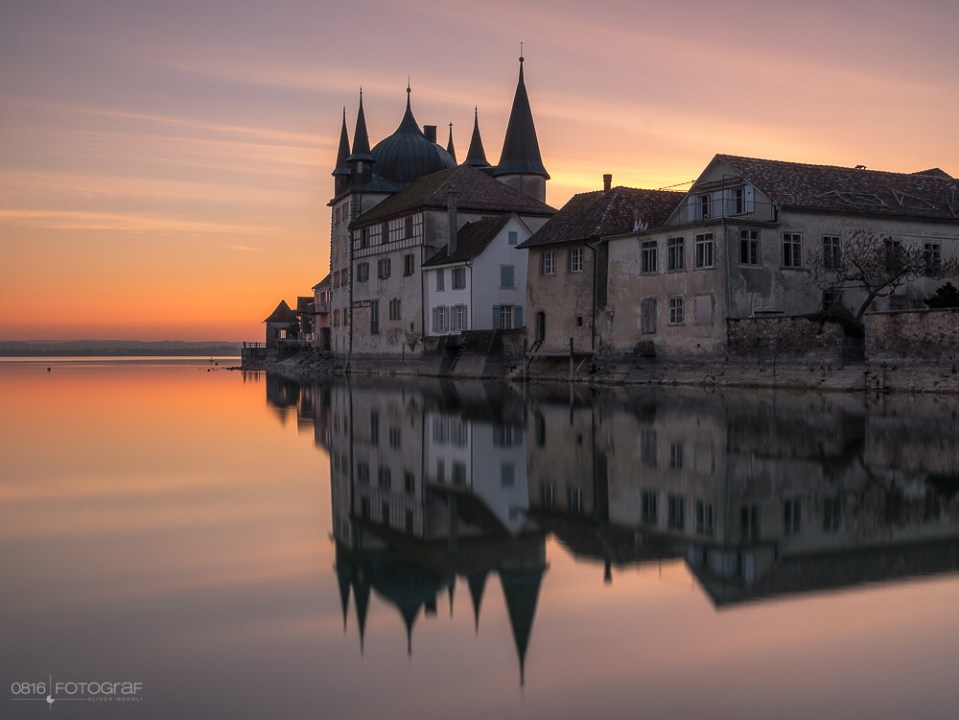 Steckborn, Bodensee, Altstadt, Stadtansicht, Städteansichten, Schweiz, Stadtansicht Schweiz, Thurgau, Städtefotografie Schweiz, Sonnenaufgang, Sunrise, Fujifilm, Fujifilm GFX, Nisi Filter,
